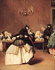 Pietro Longhi Il Ridotto painting